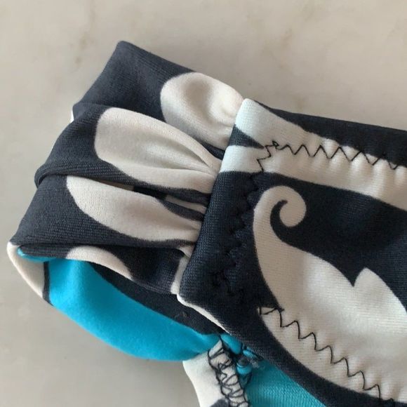 🌈5/$25 Mossimo navy/white ocean pattern bikini bottoms - Picture 4 of 6